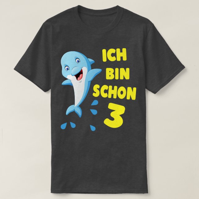 Delfin Kinder Geburtstag T-Shirt (Design vorne)