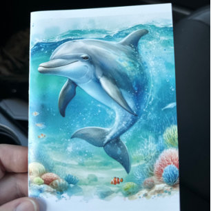 Delfin Küste Unter dem Meer  Dankeskarte