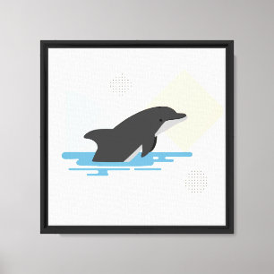 Delfin Leinwanddruck