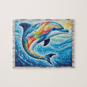 Delfin-Mosaik, Ozean, Fliesen, Geschenk, Puzzle