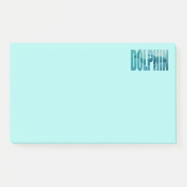 Delfin Post-it Klebezettel (Vorderseite)