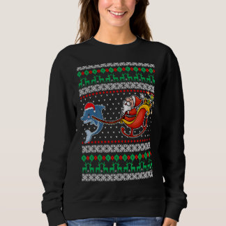 Delfin Renntier Weihnachtsmann HÄSSLICHES Weihnach Sweatshirt