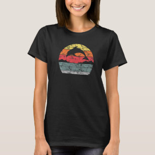 Delfin Retro Vintage Ozean Meer Tier Schwimmen Sc T-Shirt