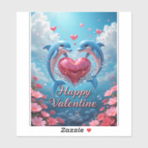 Delfin-Rosen-Valentinstag-romantischer-Ozean-Liebe