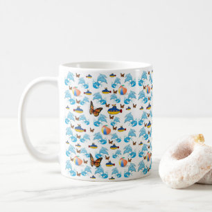 Delfin Schmetterling Tasse