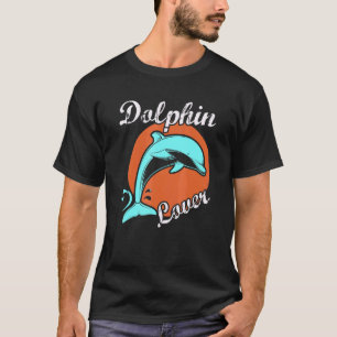 Delfin Schwimmen Tier Zoo Fisch Schwimmen Meer Nat T-Shirt