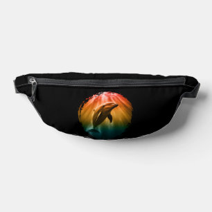 Delfin Sommer Meer Ozean Sonnenuntergang Bauchtasche