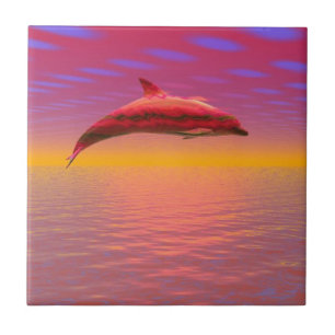 Delfin Sonnenuntergang Fliese