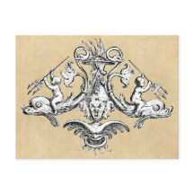 Delfin- und Gargoyle-Nautischesymbol