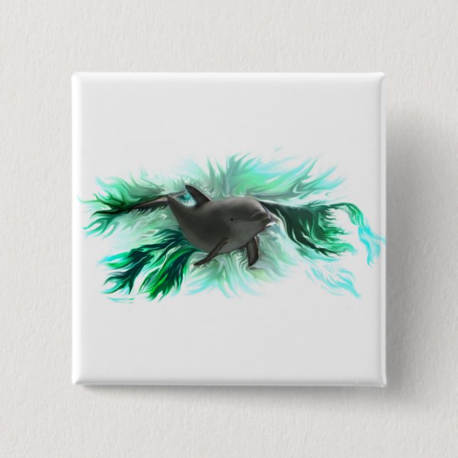Delfinbaby Button (Vorderseite)