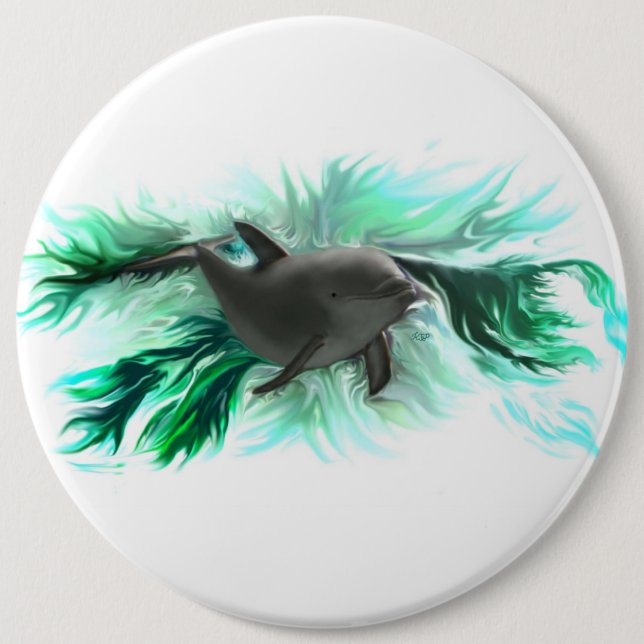 Delfinbaby Button (Vorderseite)
