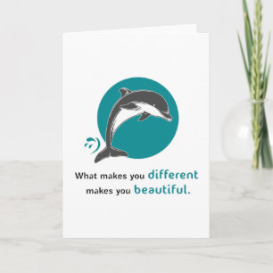 Delfine Delfin Ozean Meer Fisch Tier Geschenkidee Karte