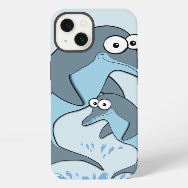 Delfine iPhone Hülle (Rückseite)