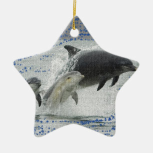 Delfine Keramik Ornament