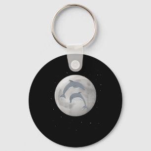 Delfine, Moon Star Dolphins, Umweltschutz Schlüsselanhänger
