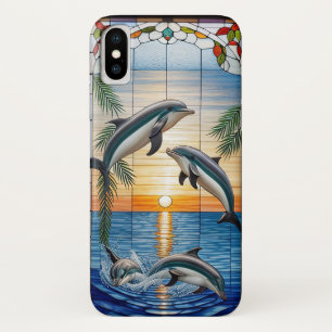Delfine springen bei Sonnenuntergang im Ozean Case-Mate iPhone Hülle
