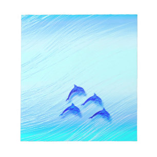 Delfine springen notizblock