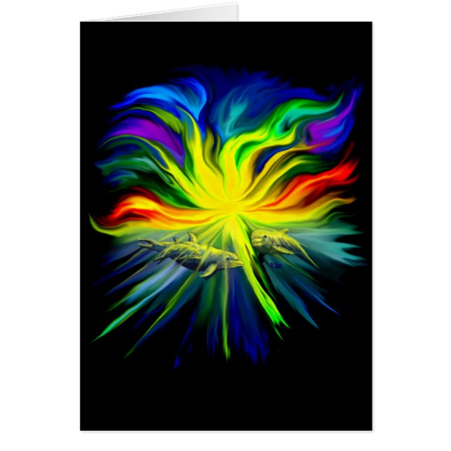 Delfinfamilie im Sonnenschein (Vorne)