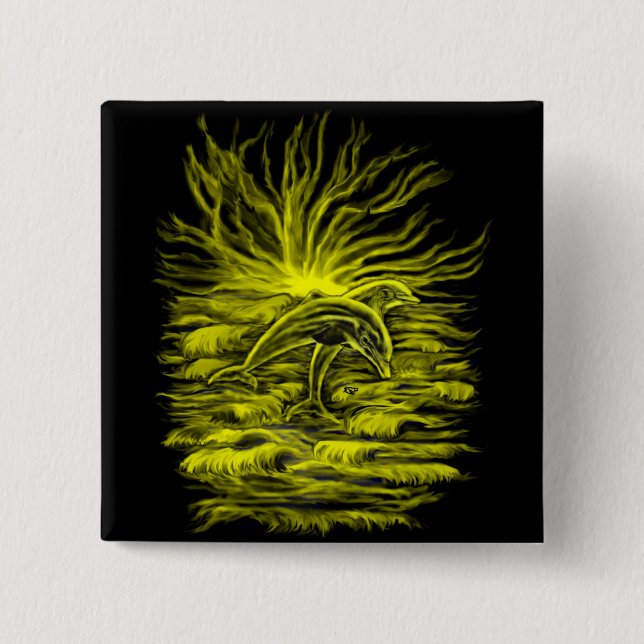 Delfinparat Button (Vorderseite)