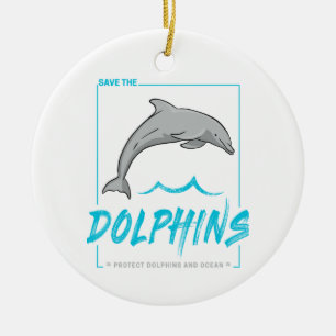 Delfinschutz Für Schweinswale Und Ozean Vintage Keramik Ornament