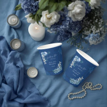 Delft Blau-Weiß-Chinoiserie-Blumen-Junggesellinnen