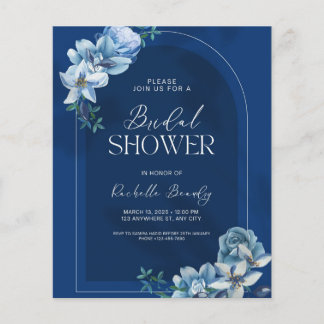 Delft Blau Weiße Chinoiserie Florale Hochzeitsdusc