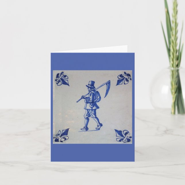 Delft-Blaues Kachel - Vorlage (Vorderseite)