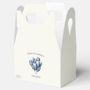Delft Blue Ballons anpassbar Geschenkschachtel