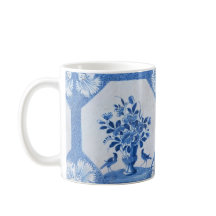 Delft Blue Birds floral Französisch Country Chic 