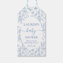 Delft Blue Chinoiserie Baby Showboy Geschenkmarke Geschenkanhänger