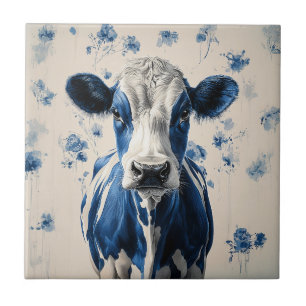 Delft Blue Cow - Eine zeitlose künstlerische Homma Fliese