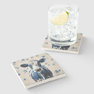 Delft Blue Cow - Eine zeitlose künstlerische Homma Steinuntersetzer