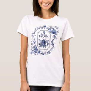 Delft Blue Honey Bee & Blume T-Shirt