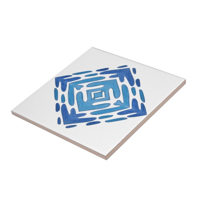 Delft Blue Keramik Tile Fliese (Seite)