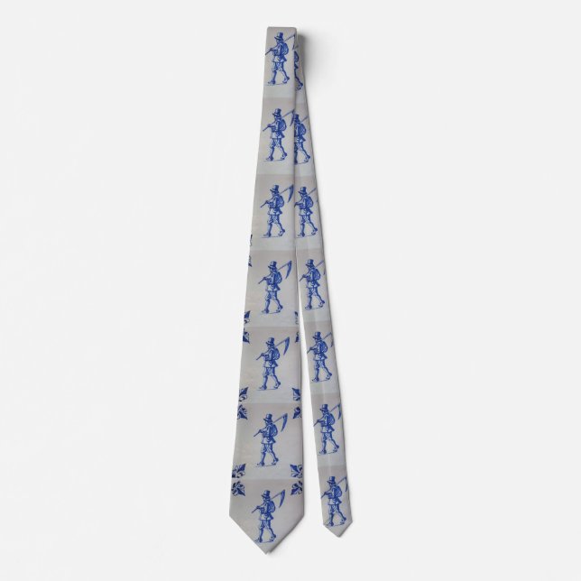 Delft Blue Tile - Template Neck Tie Krawatte (Vorderseite)