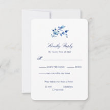 Delft Blue und White Floral Wedding