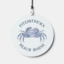 Delft Blue Vintag Crab Nautical Beach House