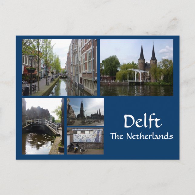 Delft-Collage Postkarte (Vorderseite)