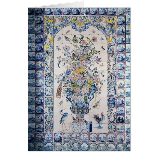 Delft-Fliesenplatte vom Badezimmer (Vorne)