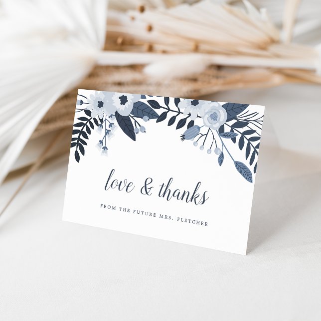 Delft Floral Vielen Dank Dankeskarte (Von Creator hochgeladen)