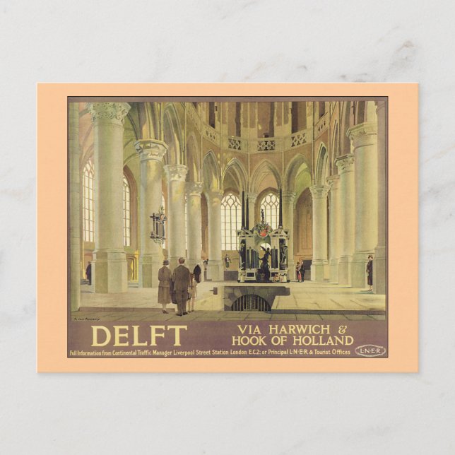 Delft LNER Poster Postkarte (Vorderseite)