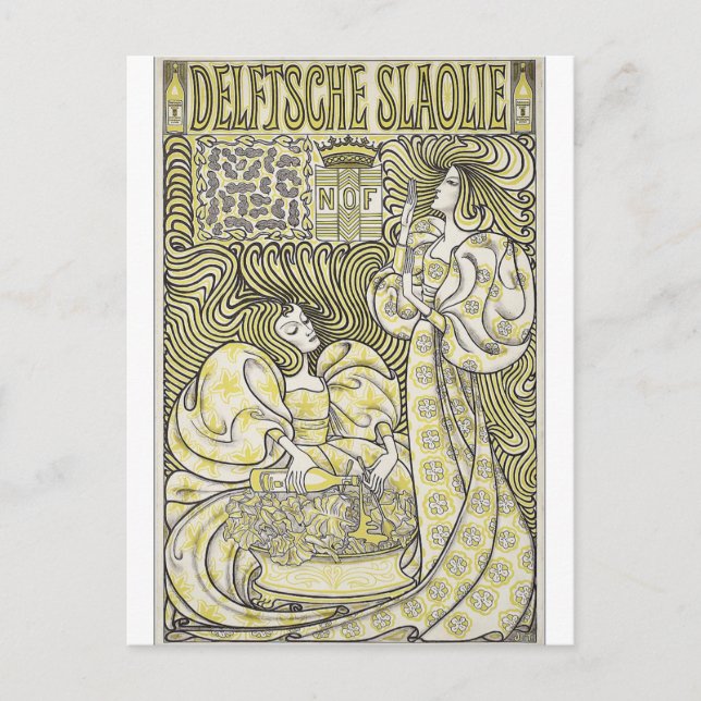 Delft Salad Oil von Jan Toorop Postcard Postkarte (Vorderseite)