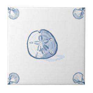 Delft-Sand-Dollar-Fliese mit Muschel-Ecken Fliese