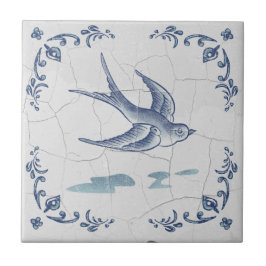 Delft-Schwalben-Keramikfliese Fliese