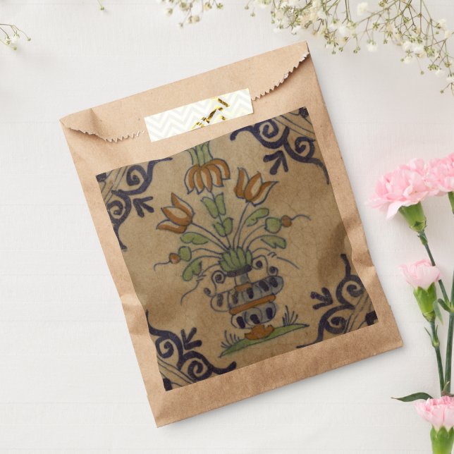 Delft Tile Antique Keramik Blume Pot Geschenktütchen (Versiegelt)