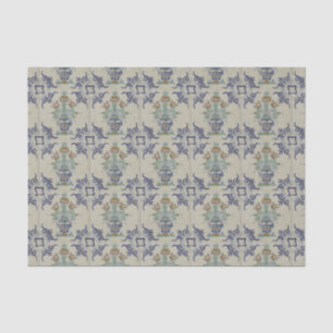 Delft Tile Antique Keramik Blume Pot Seidenpapier