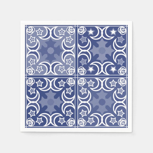 Delft tile ethnic national Dutch pattern   Serviette (Vorderseite)