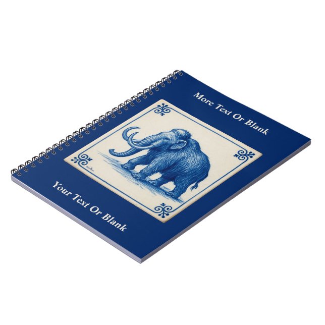 Delft Wooly Mammoth Notizblock (Linke Seite)
