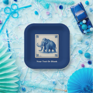 Delft Wooly Mammoth Pappteller