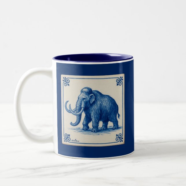 Delft Wooly Mammoth Zweifarbige Tasse (Links)